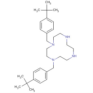 1,4,7,10-Tetraazacyclododecane,1,4-bis[[4-(1,1-dimethylethyl)phenyl]methyl]- molecular structure