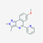 1H-Pyrazolo[4,3-c]isoquinoline, 7-methoxy-3-methyl-5-(2-pyridinyl)-