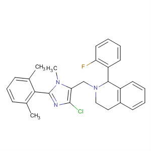 Isoquinoline,2-[[4-chloro-2-(2,6-dimethylphenyl)-1-methyl-1H-imidazol-5-yl]methyl]-1-(2-fluorophenyl)-1,2,3,4-tetrahydro-