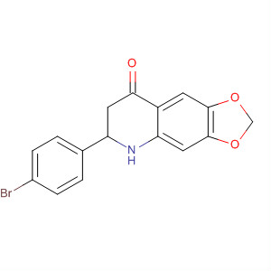 1,3-Dioxolo[4,5-g]quinolin-8(5H)-one, 6-(4-bromophenyl)-6,7-dihydro- molecular structure