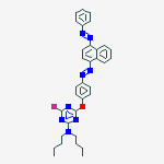 N,N-dibutyl-4-fluoro-6-[4-[[4-(phenylazo)-1-naphthyl]azo]phenoxy]-1,3,5-triazin-2-amine