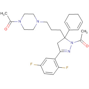 Piperazine,1-acetyl-4-[3-[(5S)-1-acetyl-3-(2,5-difluorophenyl)-4,5-dihydro-5-phenyl-1H-pyrazol-5-yl]propyl]-