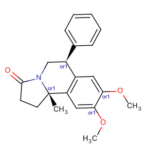 Pyrrolo[2,1-a]isoquinolin-3(2H)-one,1,5,6,10b-tetrahydro-8,9-dimethoxy-10b-methyl-6-phenyl-, cis-