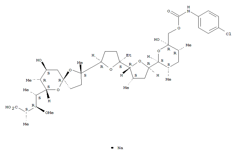 1,6-Dioxaspiro[4.5]decane,monensin deriv.
