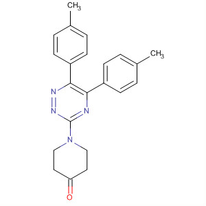 4-Piperidinone, 1-[5,6-bis(4-methylphenyl)-1,2,4-triazin-3-yl]-