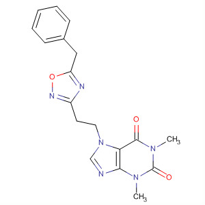 1H-Purine-2,6-dione,3,7-dihydro-1,3-dimethyl-7-[2-[5-(phenylmethyl)-1,2,4-oxadiazol-3-yl]ethyl]-