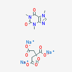 Trisodium;2-hydroxypropane-1,2,3-tricarboxylate;1,3,7-trimethylpurine-2,6-dione