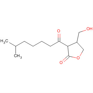 2(3H)-Furanone, dihydro-4-(hydroxymethyl)-3-(6-methyl-1-oxoheptyl)- molecular structure