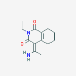 (4Z)-4-(1-aminoethylidene)-2-ethyl-5,6,7,8-tetrahydroisoquinoline-1,3(2H,4H)-dione