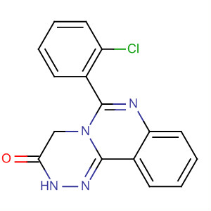 2H-[1,2,4]Triazino[4,3-c]quinazolin-3(4H)-one, 6-(2-chlorophenyl)-