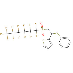 Thiophene, 2-[1-(phenylthio)-2-[(tridecafluorohexyl)sulfonyl]ethyl]-