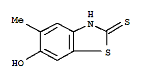 6-BENZOTHIAZOLOL,2-MERCAPTO-5-METHYL- molecular structure