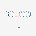 Isoquinoline, 6-[(1-methyl-4-piperidinyl)oxy]-, hydrochloride (1:1)