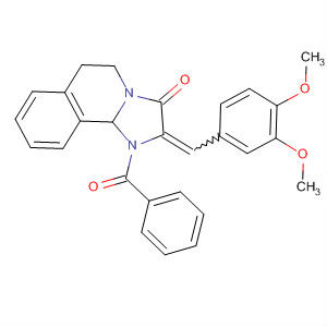 Imidazo[2,1-a]isoquinolin-3(2H)-one,1-benzoyl-2-[(3,4-dimethoxyphenyl)methylene]-1,5,6,10b-tetrahydro-