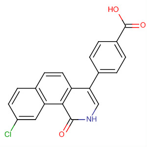 Benzoic acid, 4-(9-chloro-1,2-dihydro-1-oxobenz[h]isoquinolin-4-yl)-