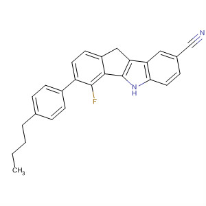 Indeno[1,2-b]indole-2-carbonitrile,7-(4-butylphenyl)-6-fluoro-5,10-dihydro-