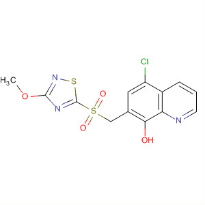 8-Quinolinol,5-chloro-7-[[(3-methoxy-1,2,4-thiadiazol-5-yl)sulfonyl]methyl]-