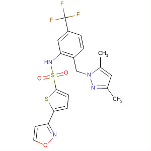 2-Thiophenesulfonamide,N-[2-[(3,5-dimethyl-1H-pyrazol-1-yl)methyl]-5-(trifluoromethyl)phenyl]-5-(3-isoxazolyl)-