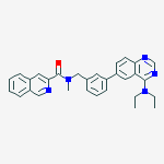 3-Isoquinolinecarboxamide,  N-[[3-[4-(diethylamino)-6-quinazolinyl]phenyl]methyl]-N-methyl-
