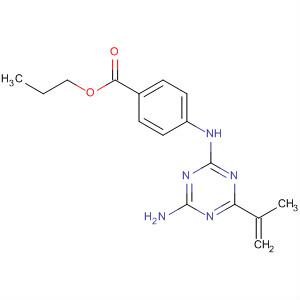 Benzoic acid, 4-[[4-amino-6-(1-methylethenyl)-1,3,5-triazin-2-yl]amino]-,propyl ester