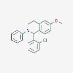 1-(2-chlorophenyl)-6-methoxy-2-phenyl-1,2,3,4-tetrahydroisoquinoline